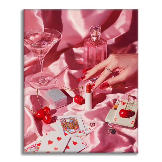 Pink Poker Party - Paint by Numbers