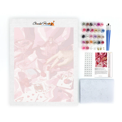 Pink Poker Party - Paint by Numbers