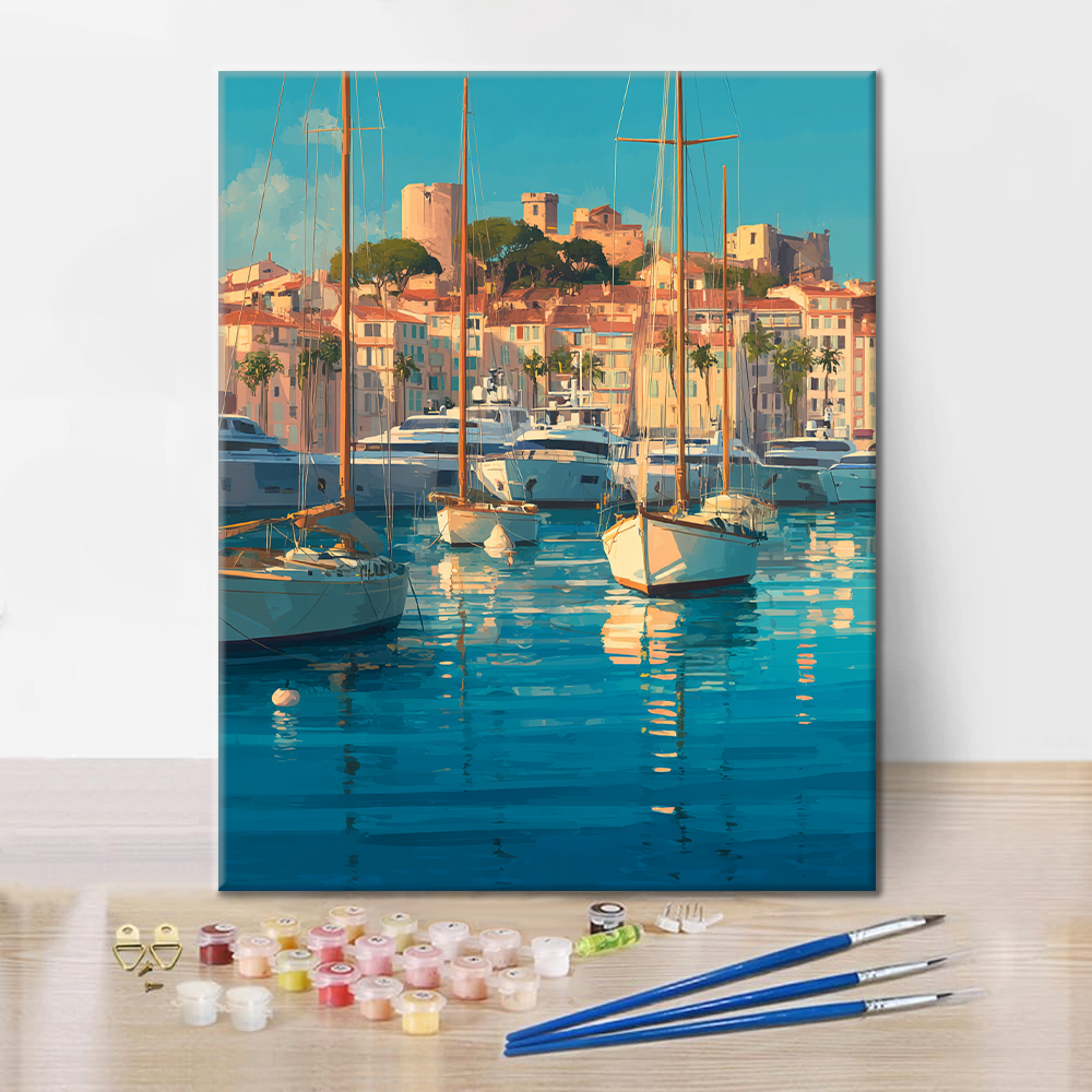 Port of Cannes - Paint by Numbers