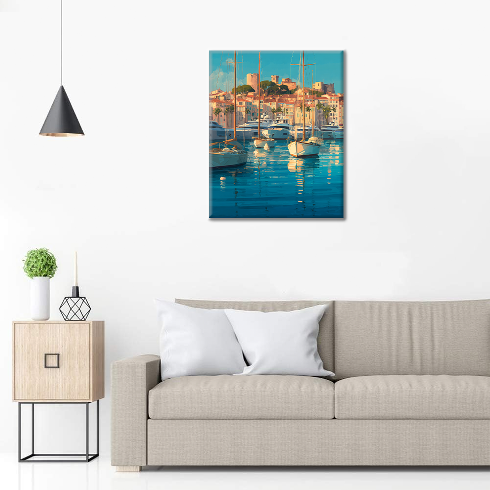 Port of Cannes - Paint by Numbers