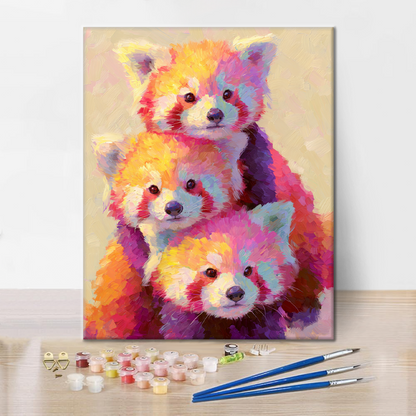 Raccoon Stack - Paint by Numbers