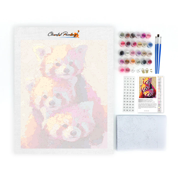 Raccoon Stack - Paint by Numbers