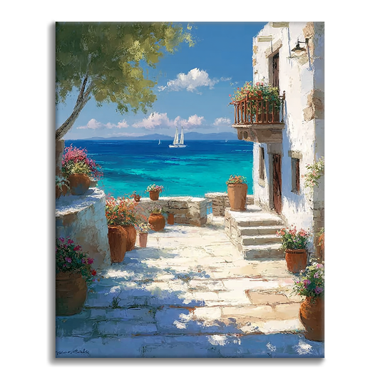 Sunlit Shore - Paint by Numbers