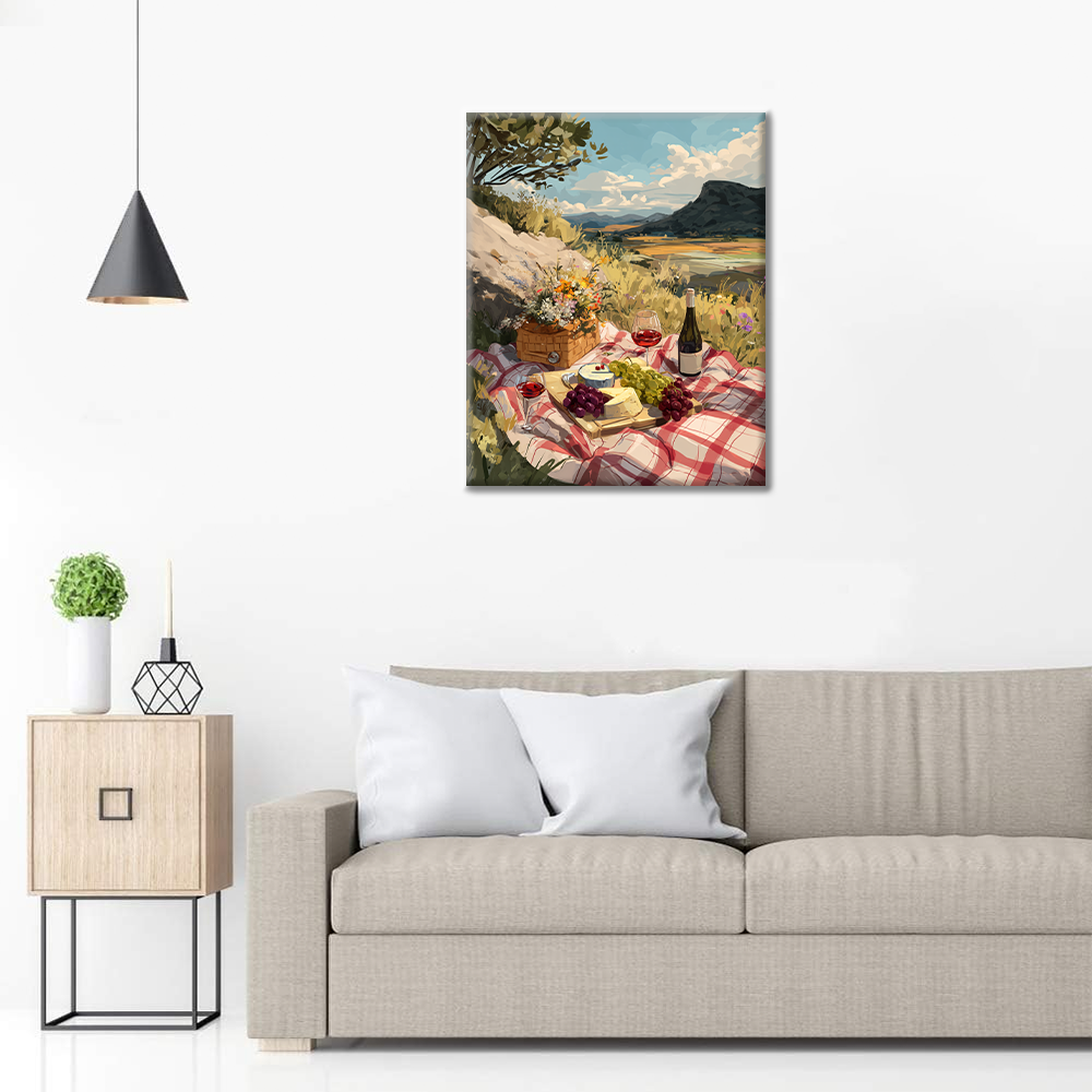 Charming Picnic in the Countryside - Paint by Numbers