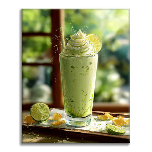 Matcha Smoothie - Paint by Numbers