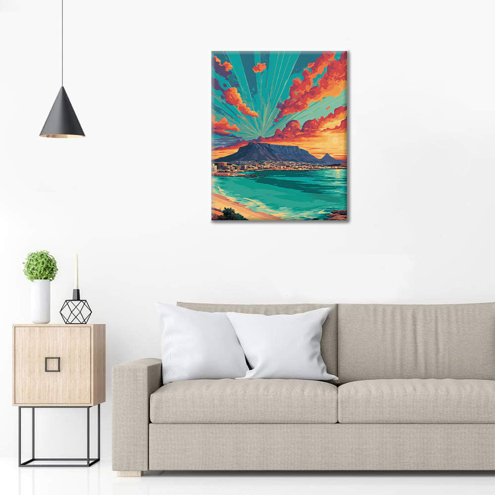 Cape Town Sunset - Paint by Numbers