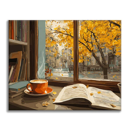 Cozy Autumn Reading - Paint by Numbers