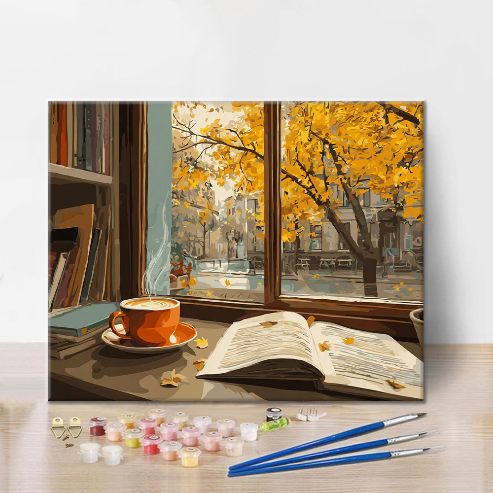 Cozy Autumn Reading - Paint by Numbers