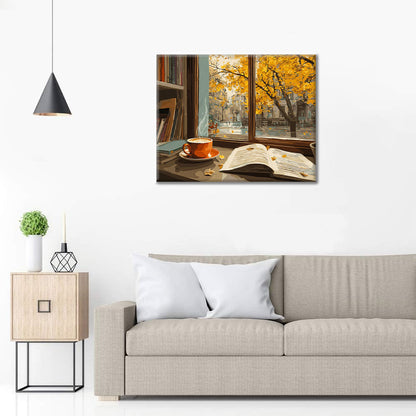 Cozy Autumn Reading - Paint by Numbers