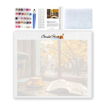 Cozy Autumn Reading - Paint by Numbers