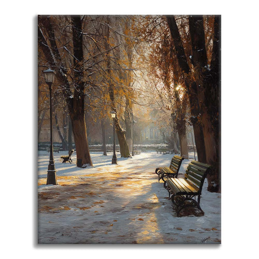 Early Winter Park - Paint by Numbers