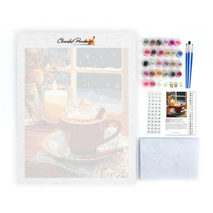 Holiday Hot Chocolate - Paint by Numbers