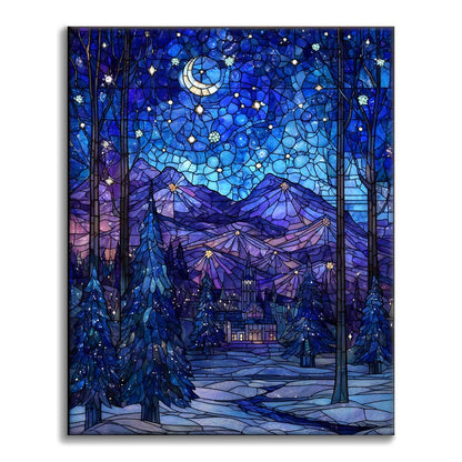 Mosaic Starry Night - Paint by Numbers