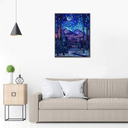 Mosaic Starry Night - Paint by Numbers