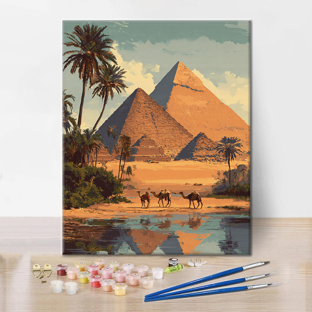 The Pyramids of Giza - Paint by Numbers