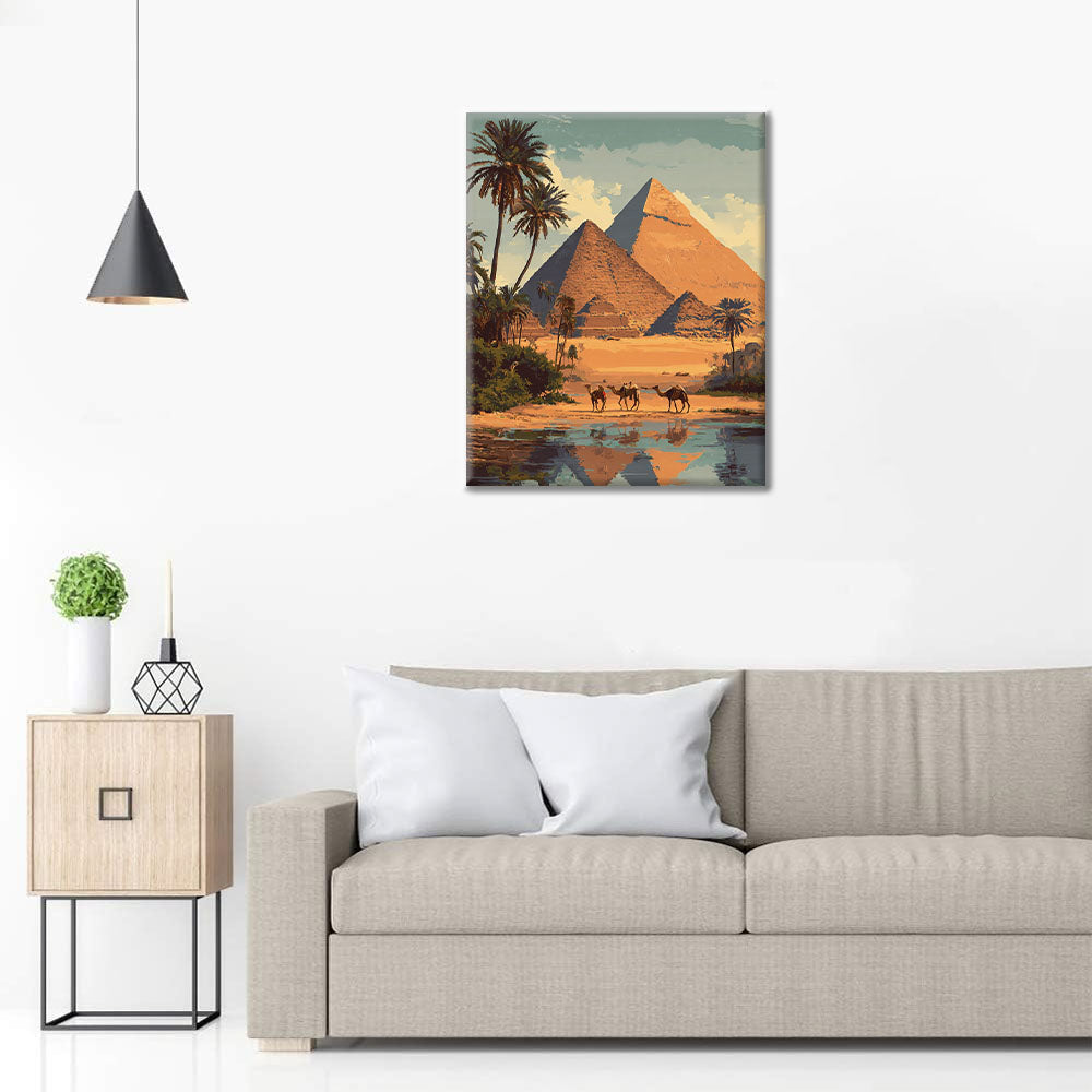 The Pyramids of Giza - Paint by Numbers