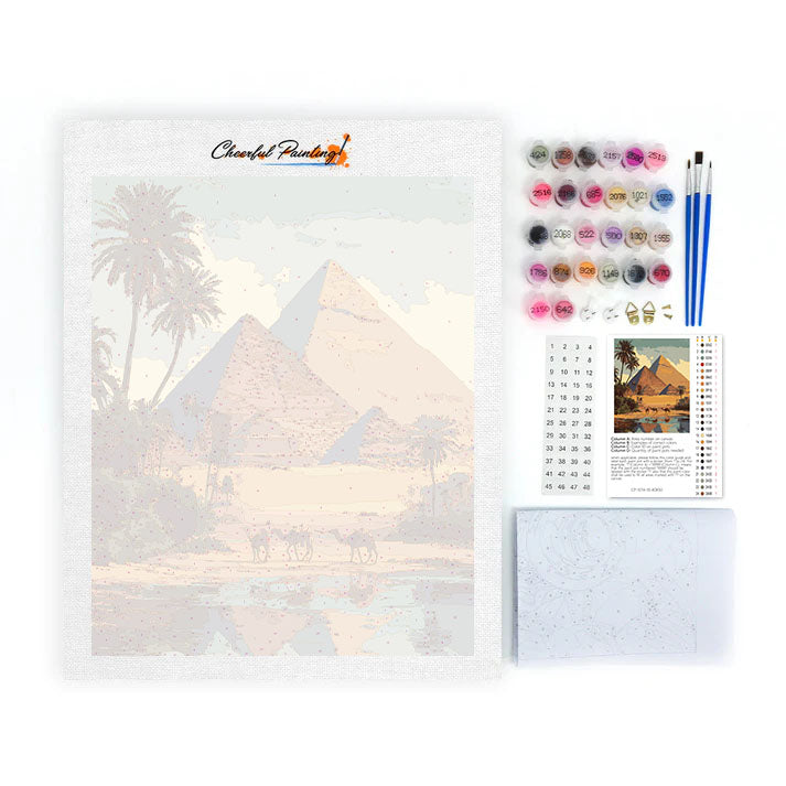 The Pyramids of Giza - Paint by Numbers