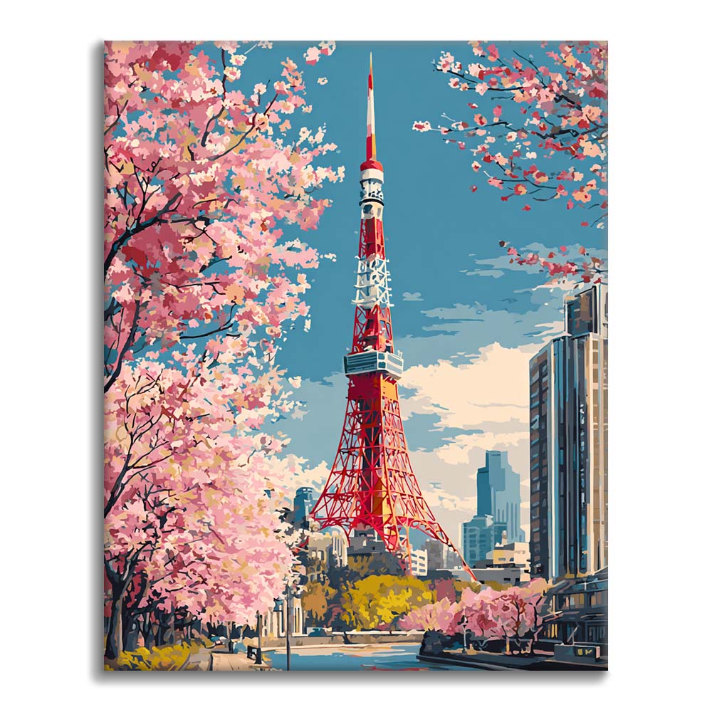 Tokyo Tower - Paint by Numbers