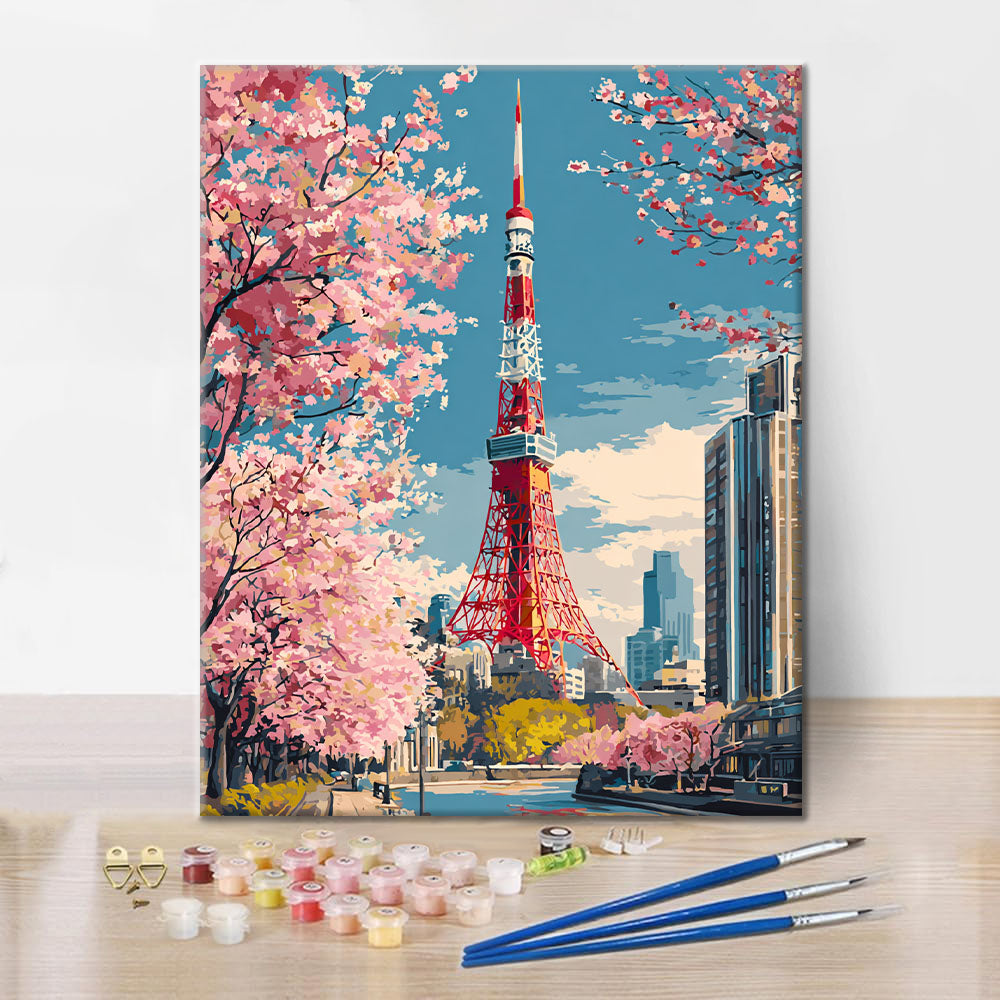 Tokyo Tower - Paint by Numbers