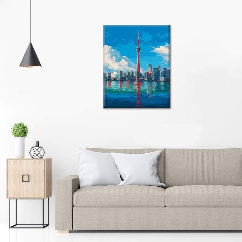Toronto Skyline - Paint by Numbers