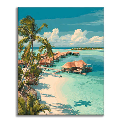 Tropical Serenity - Paint by Numbers