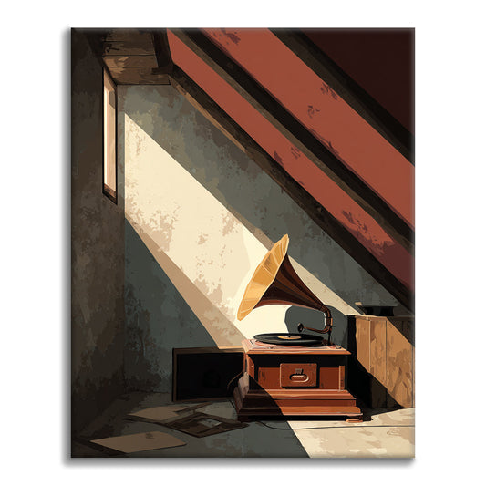Attic Gramophone - Paint by Numbers