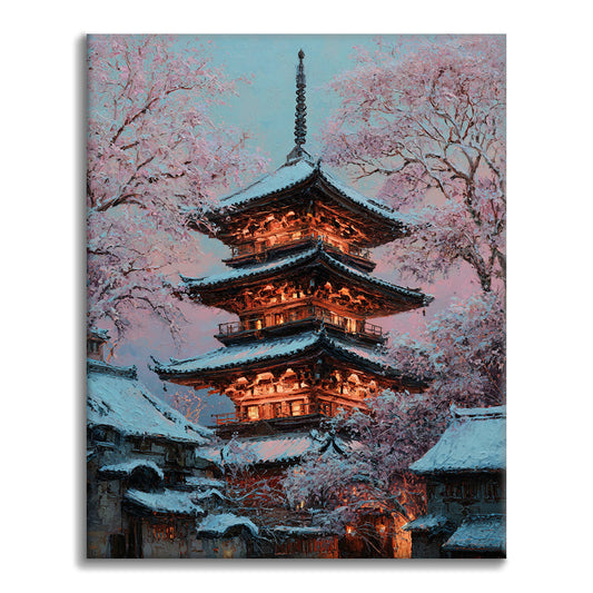 Blossom Pagoda - Paint by Numbers