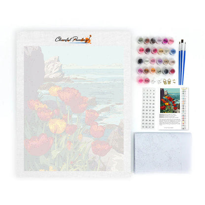 Coastal Tulips - Paint by Numbers