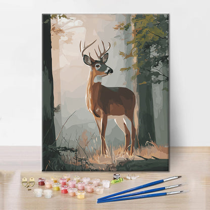 Deer in the forest - Paint by Numbers