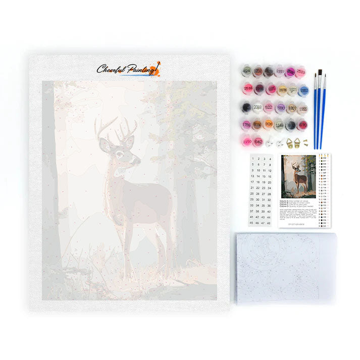 Deer in the forest - Paint by Numbers