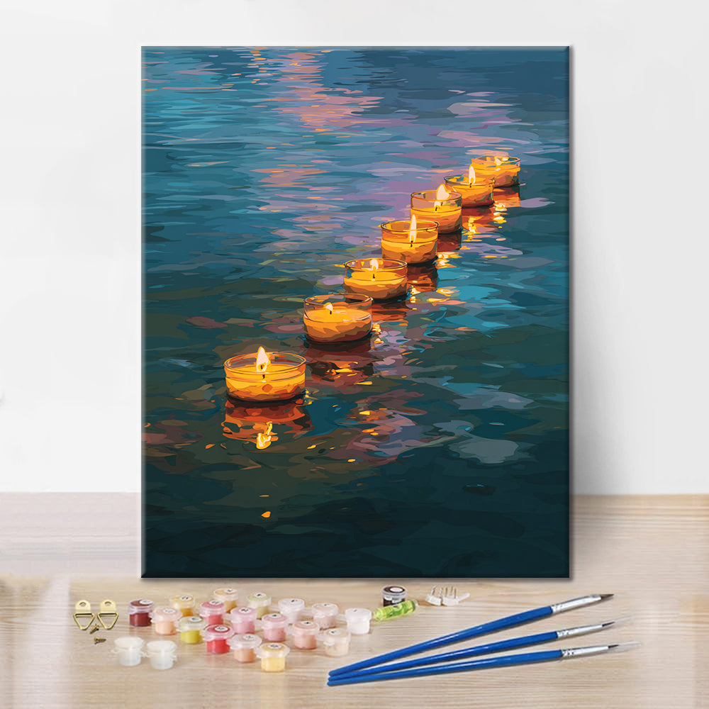 Floating Candles - Paint by Numbers