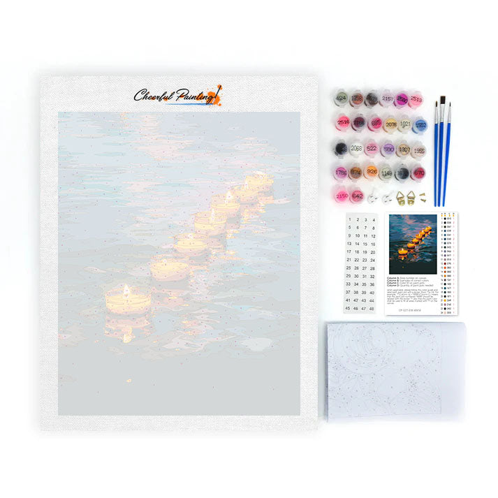 Floating Candles - Paint by Numbers