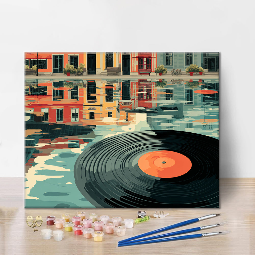 Floating Record - Paint by Numbers