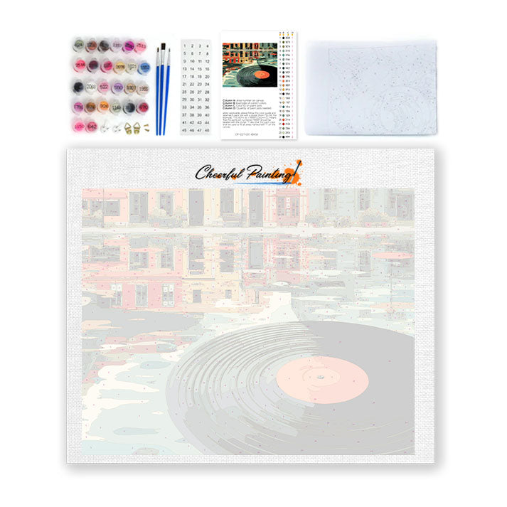 Floating Record - Paint by Numbers