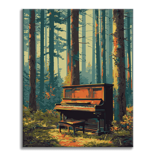 Forest Piano - Paint by Numbers
