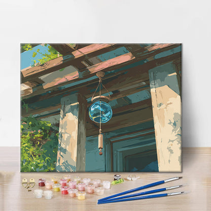 Glass Wind Chime - Paint by Numbers