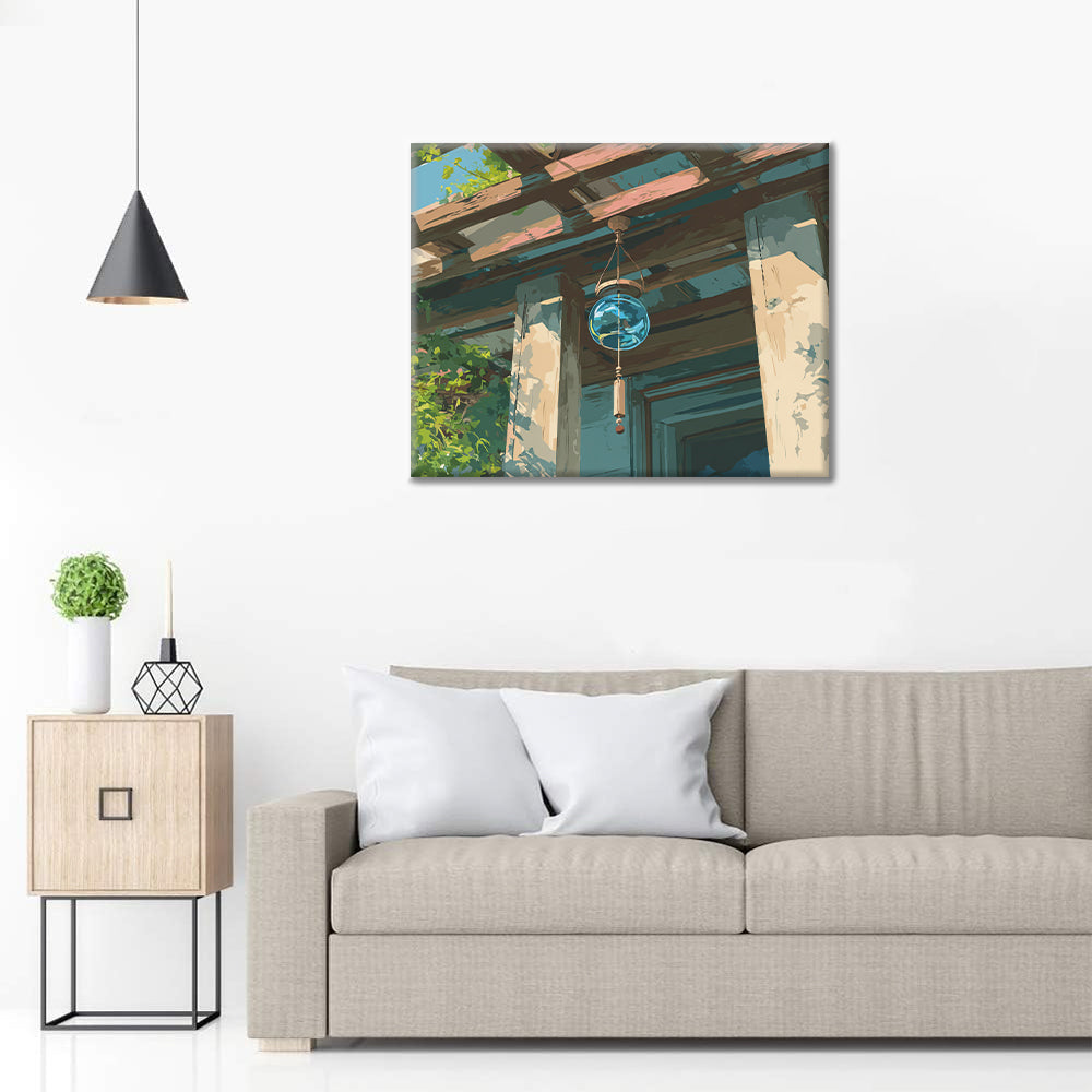 Glass Wind Chime - Paint by Numbers