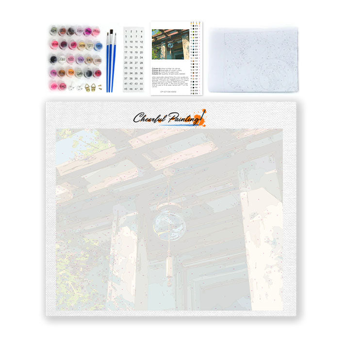 Glass Wind Chime - Paint by Numbers