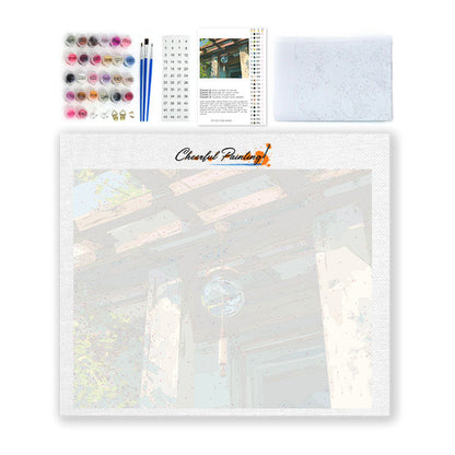 Glass Wind Chime - Paint by Numbers