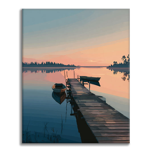 Lake pier - Paint by Numbers