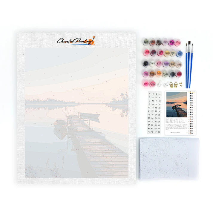Lake pier - Paint by Numbers