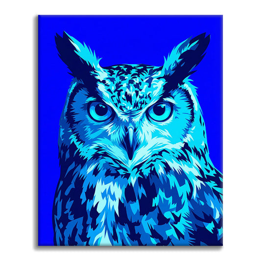 Neon Owl - Paint by Numbers