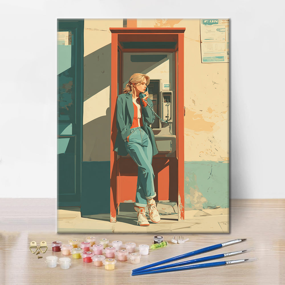 Phone Booth - Paint by Numbers