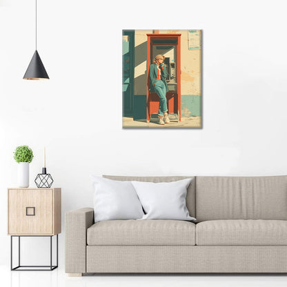 Phone Booth - Paint by Numbers