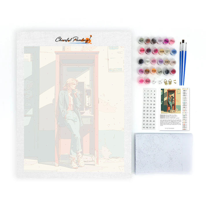 Phone Booth - Paint by Numbers