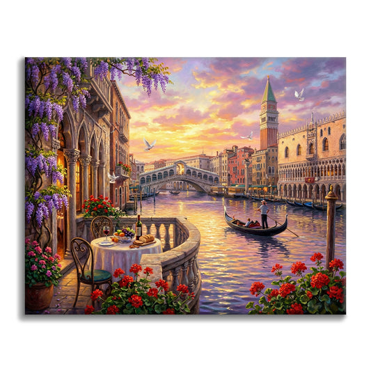Romantic Venice - Paint by Numbers