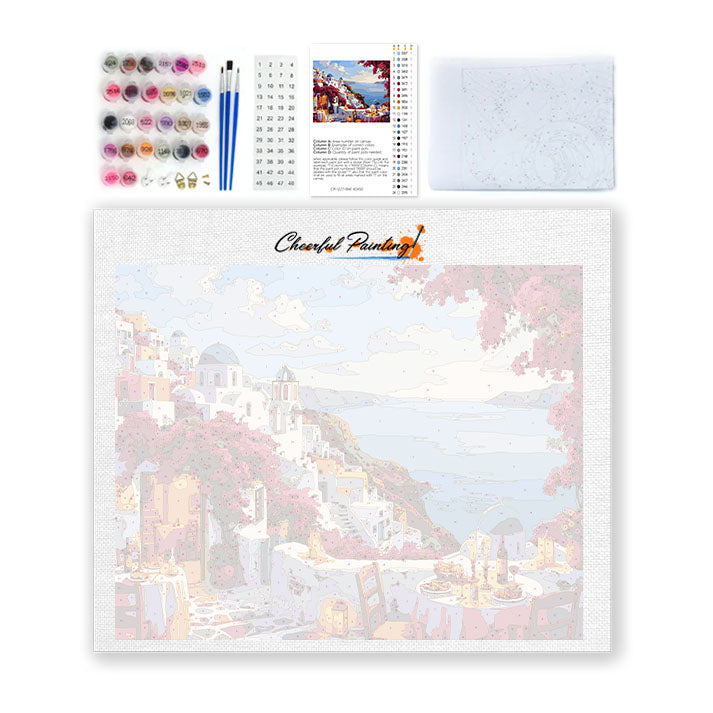 Santorini - Paint by Numbers