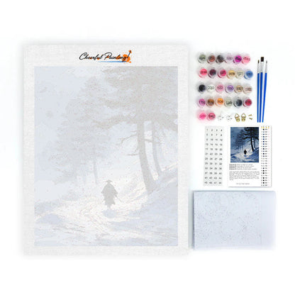 Snowbound Path - Paint by Numbers