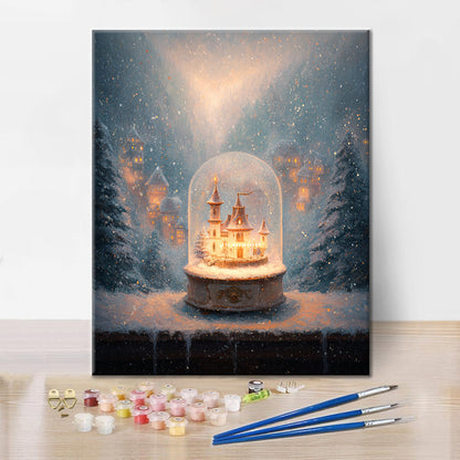 Snowglobe Light - Paint by Numbers