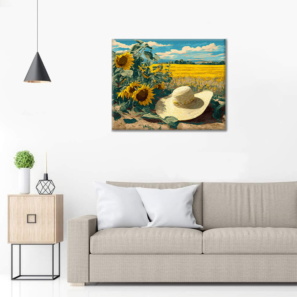 Straw Hat - Paint by Numbers